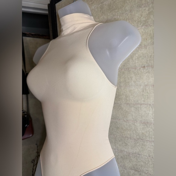 SKIMS Cream High-Neck Bodysuit - Picture 6 of 6